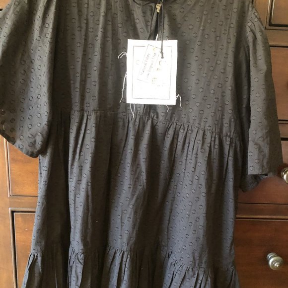 Emerson Fry ISLA DRESS Black Swiss Dot NWT XS/S - Picture 2 of 4